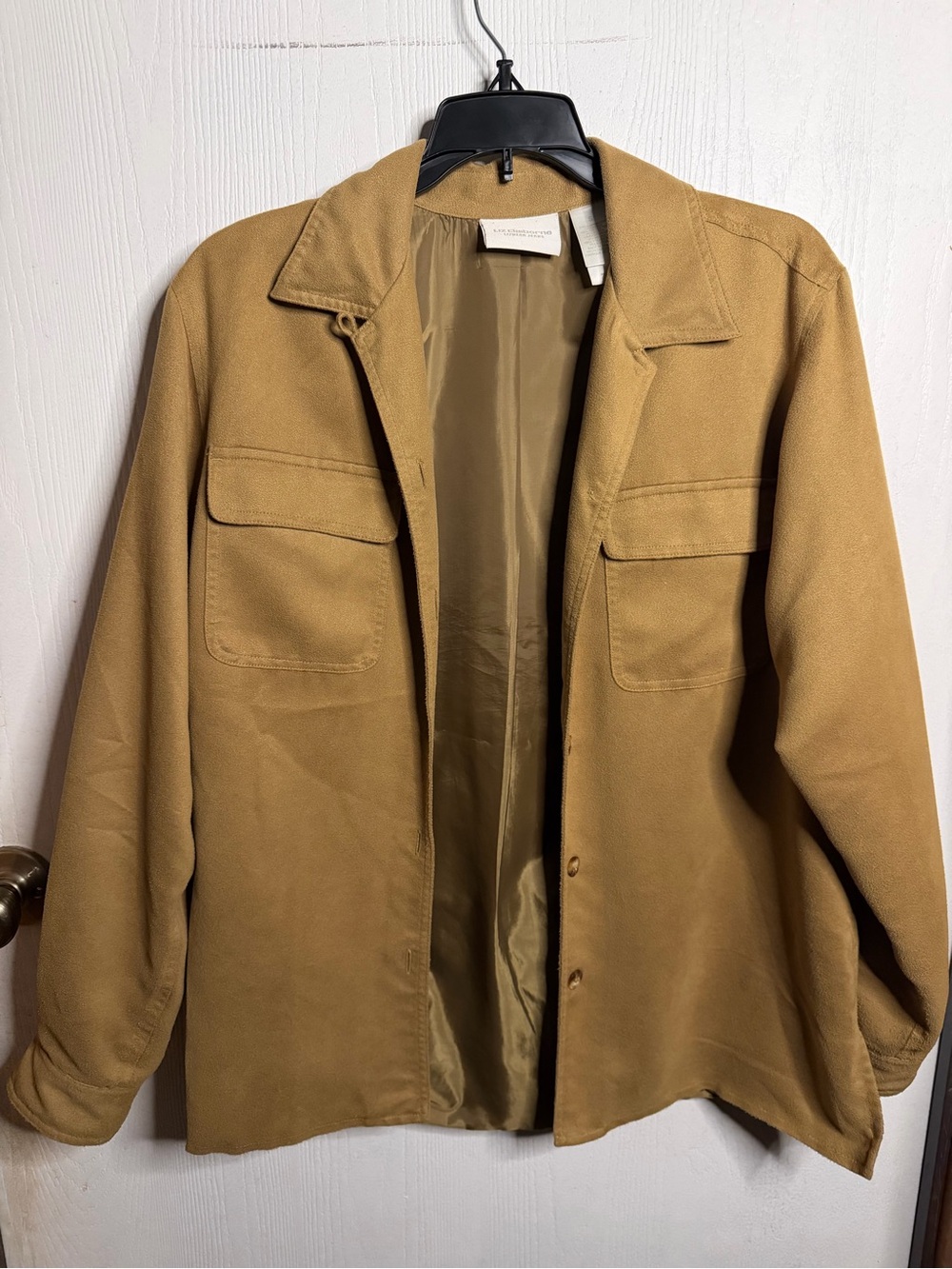 VTG Liz Claiborne Women’s Olive Green Field Jacket with Flap Pockets